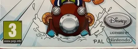 Club Penguin: Game Day!, the PEGI square on its front
