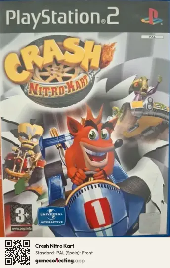 Crash Nitro Kart PlayStation 2, Spain box front