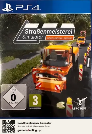 Road Maintenance Simulator PlayStation 4, Germany box front