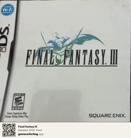 Final Fantasy III Nintendo DS, NTSC box front