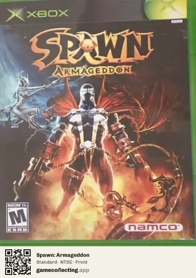 Spawn: Armageddon Xbox, NTSC box front