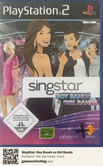 SingStar: Boy Bands vs Girl Bands PlayStation 2, Germany box front