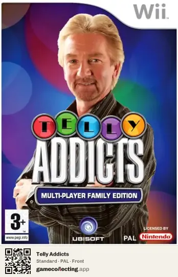 Telly Addicts Nintendo Wii, PAL box front