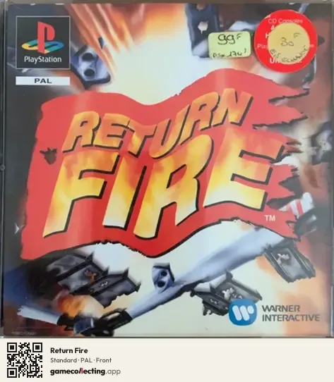 Return Fire PlayStation, PAL box front