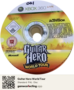 Guitar Hero World Tour Xbox 360, PAL disc