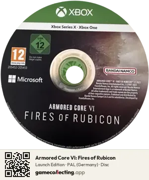 Armored Core VI: Fires of Rubicon Xbox Series X, PAL disc