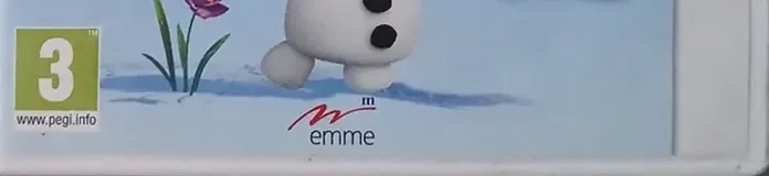 Frozen: Olaf's Quest, the PEGI square on its front