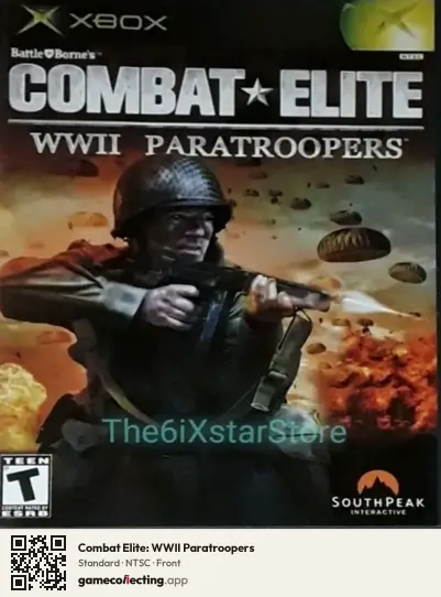 Combat Elite: WWII Paratroopers Xbox, NTSC box front