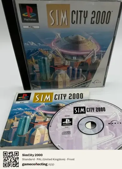 SimCity 2000 PlayStation, United Kingdom box front