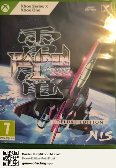 Raiden III x Mikado Maniax Xbox Series X, PAL box front