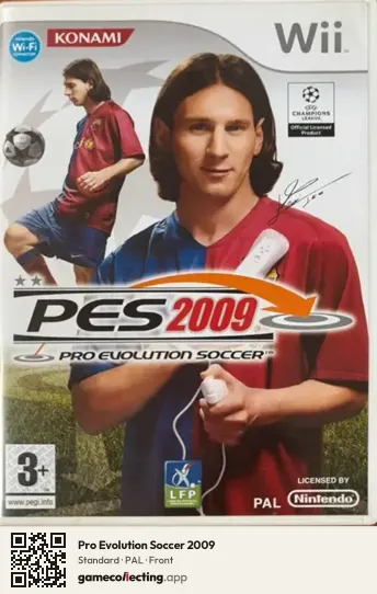 Pro Evolution Soccer 2009 Nintendo Wii, PAL box front