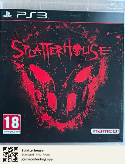 Splatterhouse PlayStation 3, PAL box front