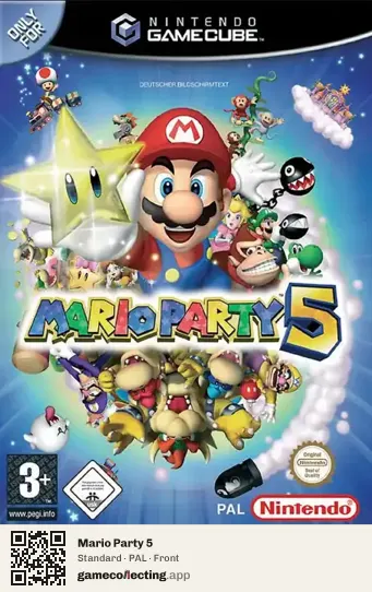 Mario Party 5 Nintendo GameCube, PAL box front