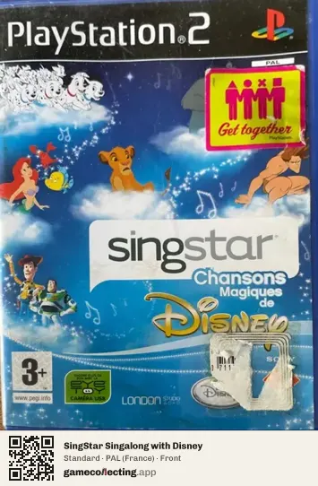 SingStar Singalong with Disney PlayStation 2, France box front