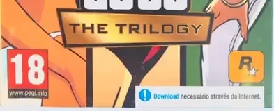 Grand Theft Auto: The Trilogy: The Definitive Edition, the PEGI square on its front