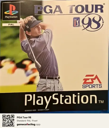 PGA Tour 98 PlayStation, PAL box front