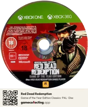 Red Dead Redemption Xbox 360, PAL disc