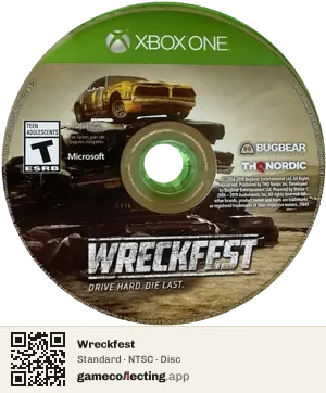 Wreckfest Xbox One, NTSC disc