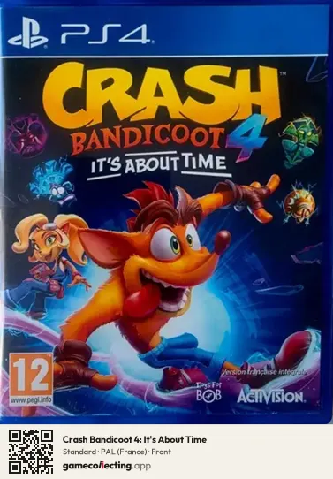 Crash Bandicoot 4: It's About Time PlayStation 4, France box front