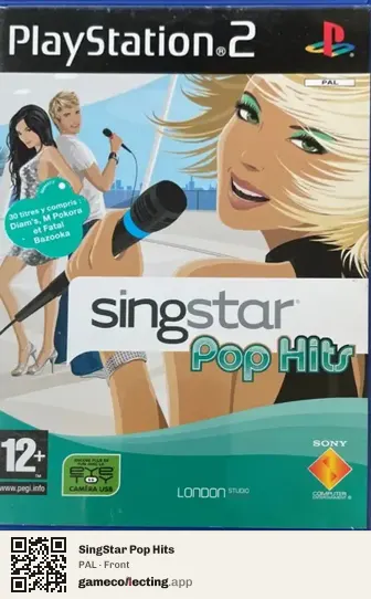 SingStar Pop Hits PlayStation 2, PAL box front