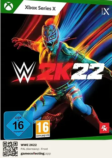 WWE 2K22 Xbox Series X, Germany box front