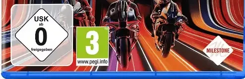 MotoGP 25, the USK square on its front