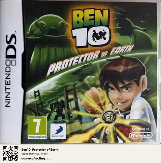 Ben 10: Protector of Earth Nintendo DS, PAL box front