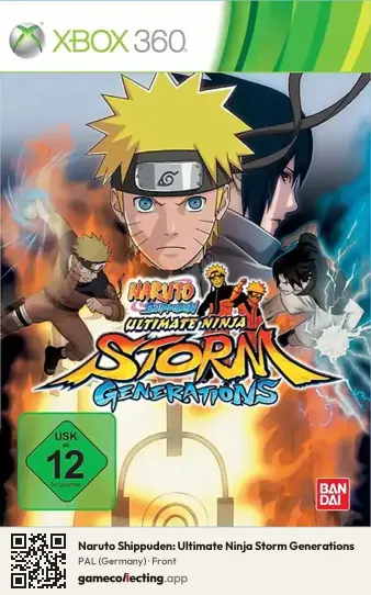 Naruto Shippuden: Ultimate Ninja Storm Generations Xbox 360, Germany box front