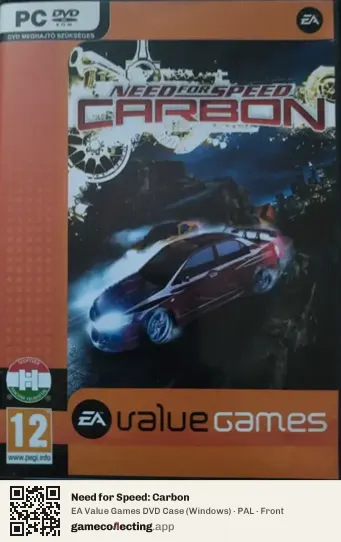 Need for Speed: Carbon Computer, PAL box front