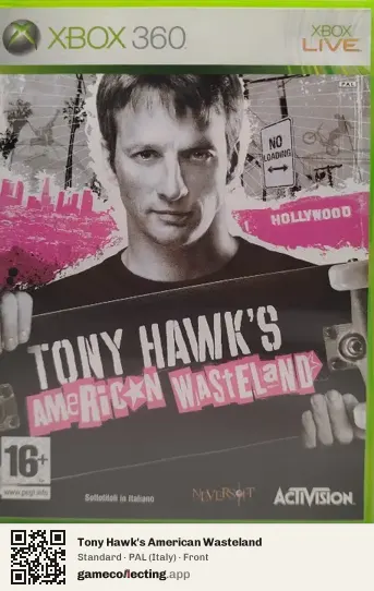Tony Hawk's American Wasteland Xbox 360, Italy box front