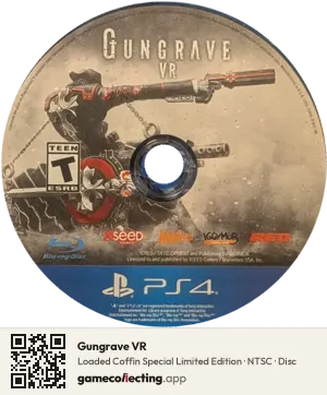 Gungrave VR PlayStation 4, NTSC disc