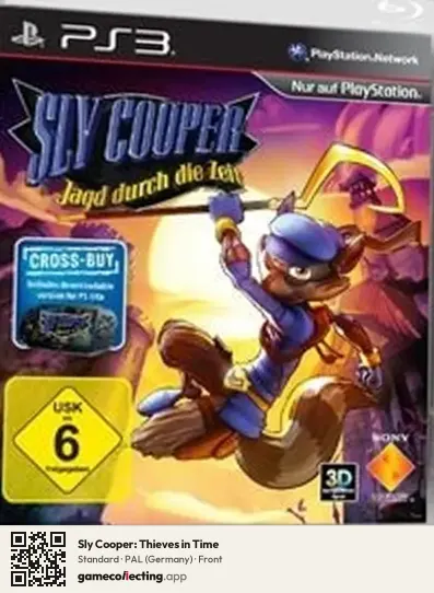 Sly Cooper: Thieves in Time PlayStation 3, Germany box front