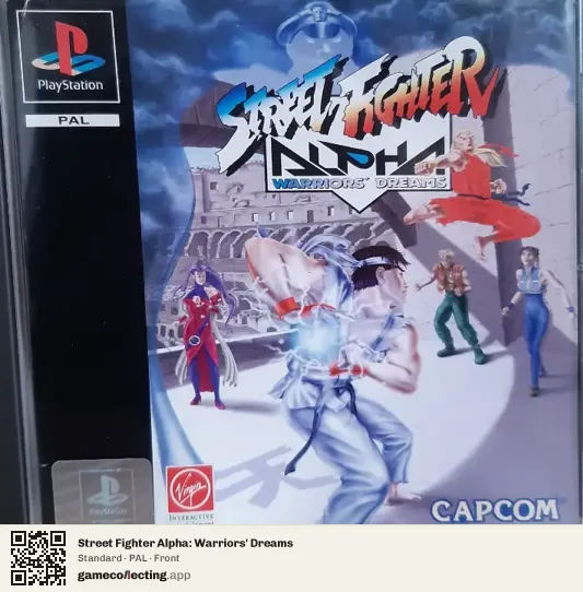 Street Fighter Alpha: Warriors' Dreams PlayStation, PAL box front