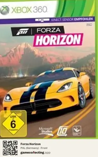 Forza Horizon Xbox 360, Germany box front