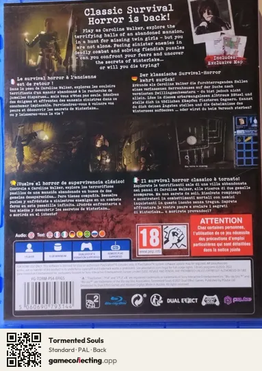 Tormented Souls PlayStation 4, PAL box back