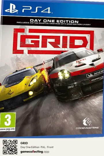GRID PlayStation 4, PAL box front