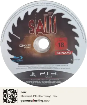 Saw PlayStation 3, PAL disc