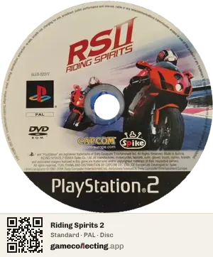 Riding Spirits 2 PlayStation 2, PAL disc