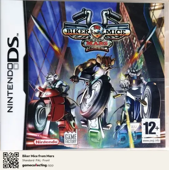 Biker Mice from Mars Nintendo DS, PAL box front