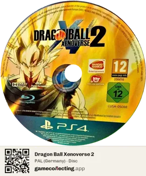Dragon Ball Xenoverse 2 PlayStation 4, PAL disc