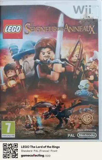 LEGO The Lord of the Rings Nintendo Wii, France box front
