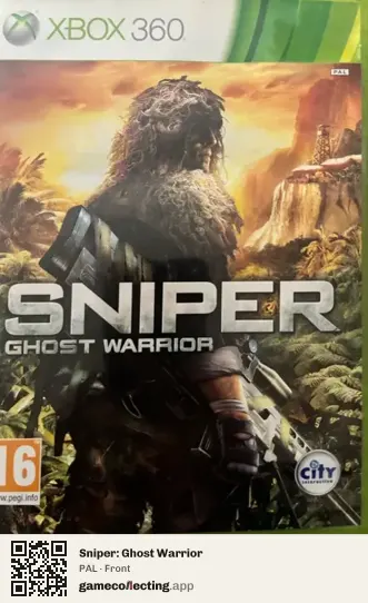 Sniper: Ghost Warrior Xbox 360, PAL box front