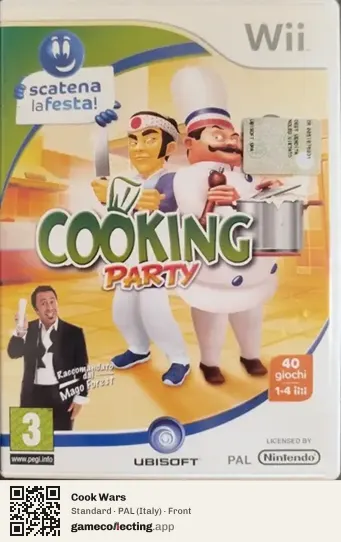 Cook Wars Nintendo Wii, Italy box front