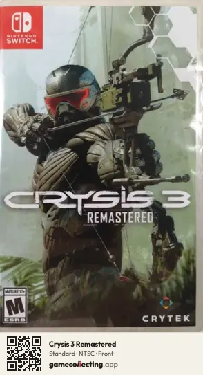 Crysis 3 Remastered Nintendo Switch, NTSC box front