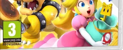 Super Mario Party Jamboree, the PEGI square on its front