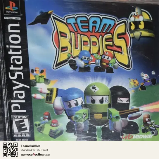 Team Buddies PlayStation, NTSC box front