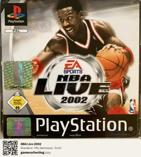 NBA Live 2002 PlayStation, Germany box front