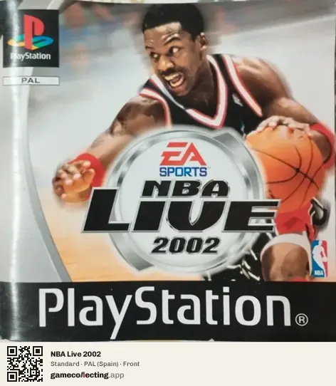 NBA Live 2002 PlayStation, Spain box front