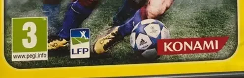 Pro Evolution Soccer 2011, the PEGI square on its front