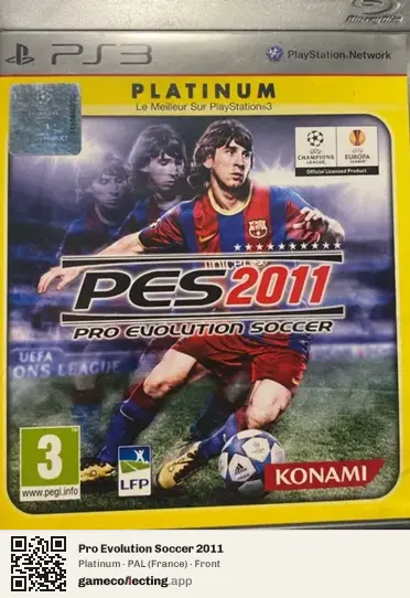 Pro Evolution Soccer 2011 PlayStation 3, France box front